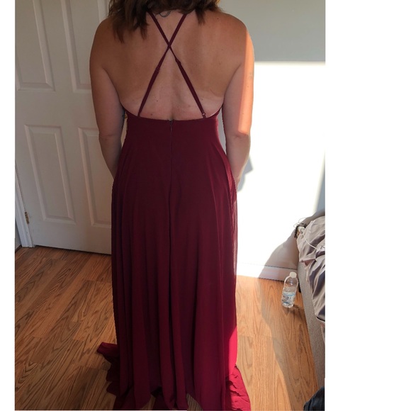 Lulus burgundy dress never before worn - Picture 2 of 3